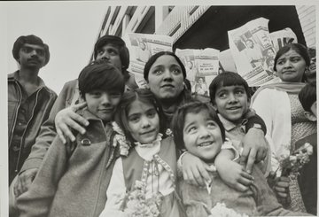 Photograph of Anwar Ditta and her children